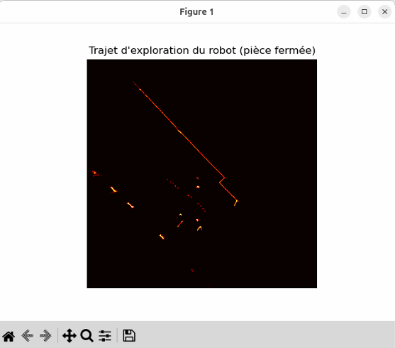Vue de cartographie du robot aspirateur